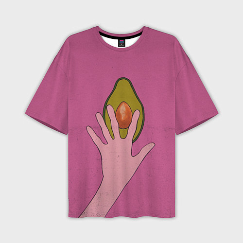Мужская футболка оверсайз Avocado / 3D-принт – фото 1