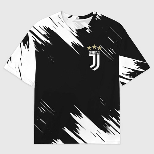 Мужская футболка оверсайз JUVENTUS / 3D-принт – фото 1