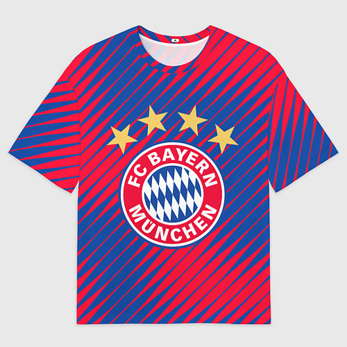 Мужская футболка оверсайз BAYERN MUNCHEN / 3D-принт – фото 1