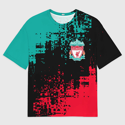 Мужская футболка оверсайз LIVERPOOL / 3D-принт – фото 1