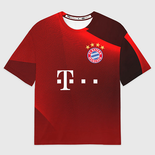 Мужская футболка оверсайз BAYERN MUNCHEN / 3D-принт – фото 1