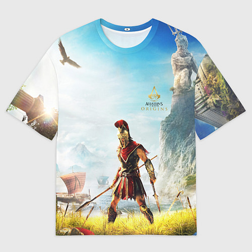 Мужская футболка оверсайз AssassinS Creed Origins odyssey / 3D-принт – фото 1