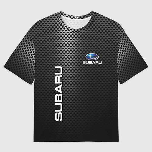 Мужская футболка оверсайз SUBARU / 3D-принт – фото 1