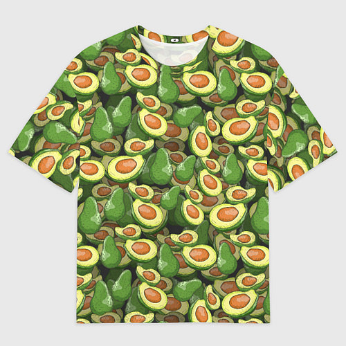 Мужская футболка оверсайз Avocado / 3D-принт – фото 1