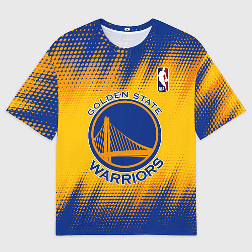 Мужская футболка оверсайз Golden State Warriors / 3D-принт – фото 1