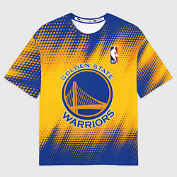 Футболка оверсайз мужская Golden State Warriors, цвет: 3D-принт