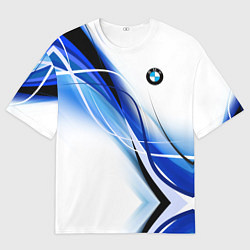 Футболка оверсайз мужская BMW, цвет: 3D-принт