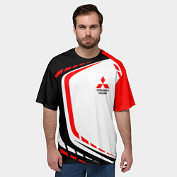 Футболка оверсайз мужская Mitsubishi EVO Uniform, цвет: 3D-принт — фото 2