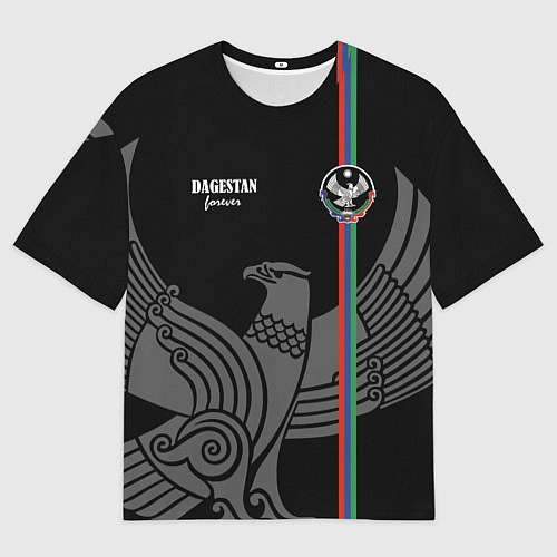Мужская футболка оверсайз Dagestan forever / 3D-принт – фото 1