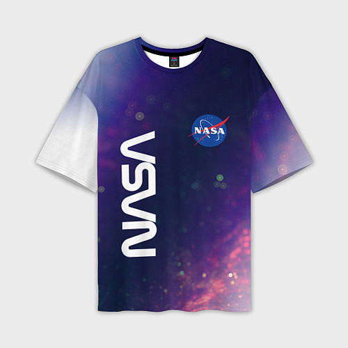 Мужская футболка оверсайз NASA НАСА / 3D-принт – фото 1