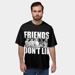 Футболка оверсайз мужская Friends Dont Lie, цвет: 3D-принт — фото 2