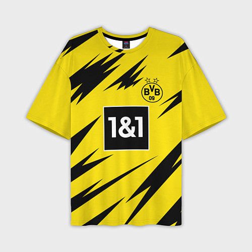 Мужская футболка оверсайз HAALAND Borussia Dortmund / 3D-принт – фото 1