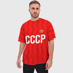 Футболка оверсайз мужская Форма сборной СССР, цвет: 3D-принт — фото 2