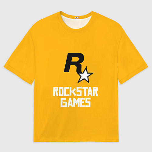 Мужская футболка оверсайз Рокстар / 3D-принт – фото 1