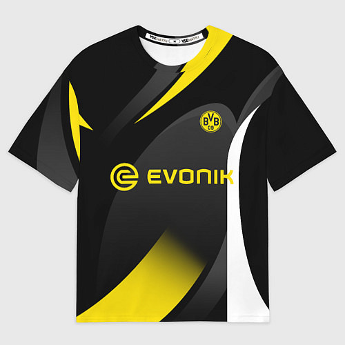Мужская футболка оверсайз BORUSSIA DORTMUND / 3D-принт – фото 1