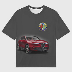Мужская футболка оверсайз Alfa Romeo - Italy