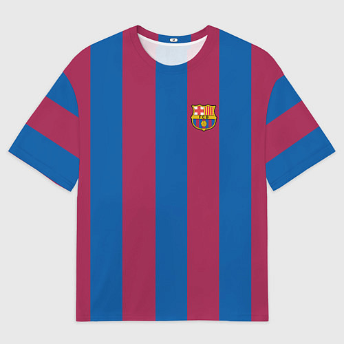 Мужская футболка оверсайз FC Barcelona 2021 / 3D-принт – фото 1