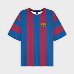 Футболка оверсайз мужская FC Barcelona 2021, цвет: 3D-принт