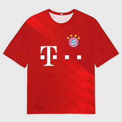 Футболка оверсайз мужская FC Bayern Munchen, цвет: 3D-принт
