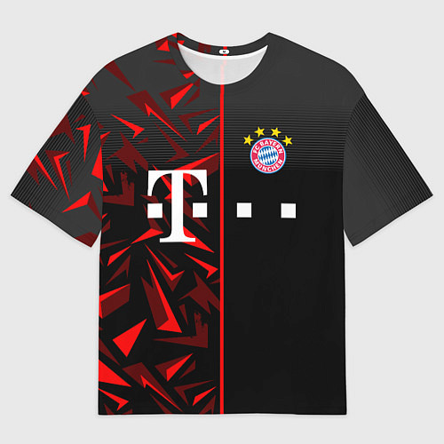 Мужская футболка оверсайз FC Bayern Munchen Форма / 3D-принт – фото 1