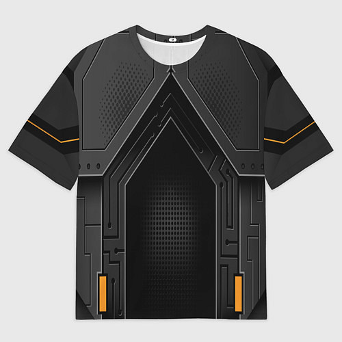 Мужская футболка оверсайз Броня робота / 3D-принт – фото 1
