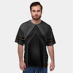 Футболка оверсайз мужская Броня робота, цвет: 3D-принт — фото 2