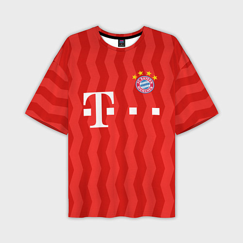 Мужская футболка оверсайз FC Bayern Munchen униформа / 3D-принт – фото 1