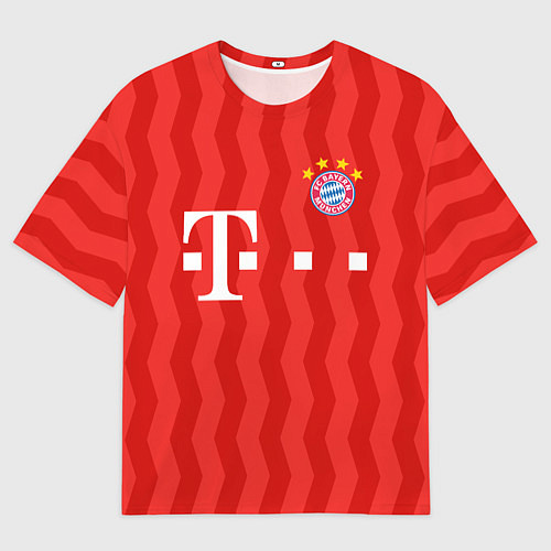 Мужская футболка оверсайз FC Bayern Munchen униформа / 3D-принт – фото 1