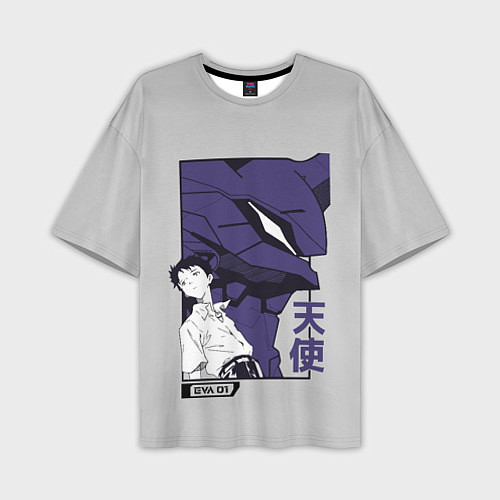 Мужская футболка оверсайз Синдзи Икари / 3D-принт – фото 1