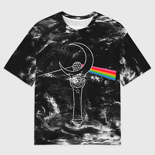 Мужская футболка оверсайз Dark Side of the Moon Stick / 3D-принт – фото 1