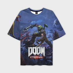 Мужская футболка оверсайз Doom Eternal The Ancient Gods