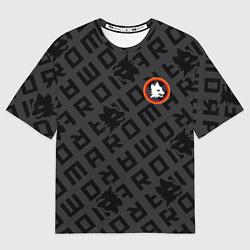 Футболка оверсайз мужская AS Roma Top 202122, цвет: 3D-принт