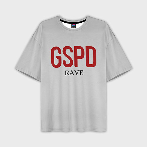 Мужская футболка оверсайз GSPD rave / 3D-принт – фото 1