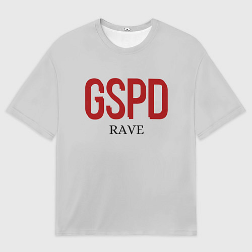 Мужская футболка оверсайз GSPD rave / 3D-принт – фото 1