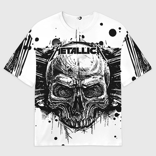 Мужская футболка оверсайз Metallica / 3D-принт – фото 1