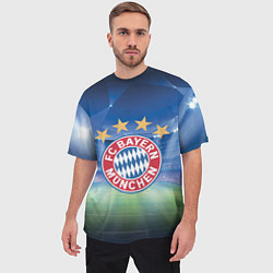 Футболка оверсайз мужская Бавария Мюнхен, цвет: 3D-принт — фото 2