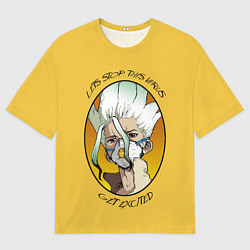 Мужская футболка оверсайз Senku Ishigami