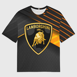 Футболка оверсайз мужская Lamborghini, цвет: 3D-принт