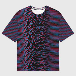 Футболка оверсайз мужская Joy Division Glitch, цвет: 3D-принт