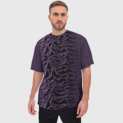 Футболка оверсайз мужская Joy Division Glitch, цвет: 3D-принт — фото 2