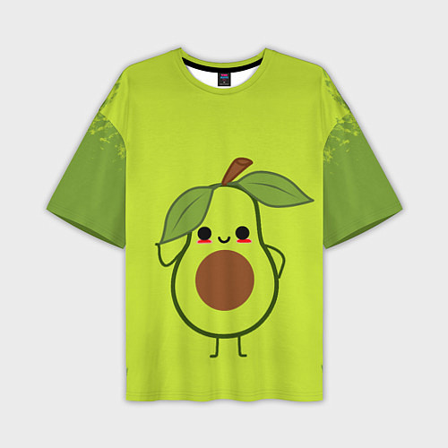 Мужская футболка оверсайз Авокадо / 3D-принт – фото 1