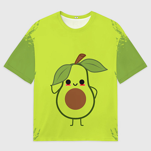 Мужская футболка оверсайз Авокадо / 3D-принт – фото 1