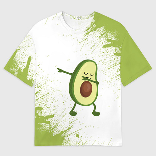 Мужская футболка оверсайз Авокадо / 3D-принт – фото 1