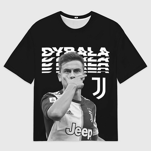 Мужская футболка оверсайз Paulo Dybala / 3D-принт – фото 1