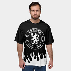 Футболка оверсайз мужская Chelsea BW, цвет: 3D-принт — фото 2