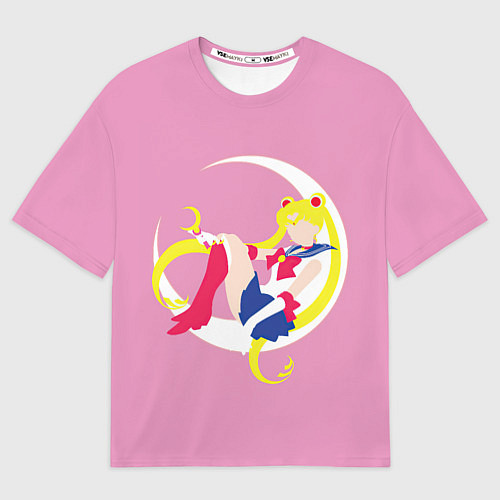 Мужская футболка оверсайз Сейлор мун / 3D-принт – фото 1