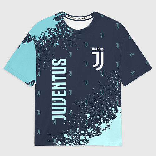 Мужская футболка оверсайз JUVENTUS ЮВЕНТУС / 3D-принт – фото 1