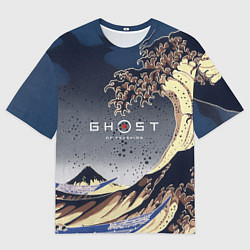 Футболка оверсайз мужская Ghost of Tsushima, цвет: 3D-принт