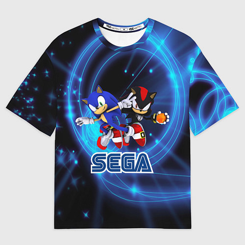 Мужская футболка оверсайз Sonic SEGA / 3D-принт – фото 1