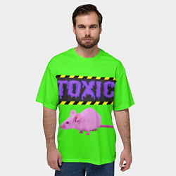 Футболка оверсайз мужская Toxic, цвет: 3D-принт — фото 2